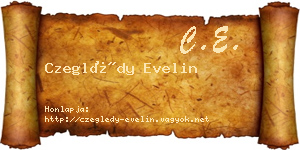 Czeglédy Evelin névjegykártya