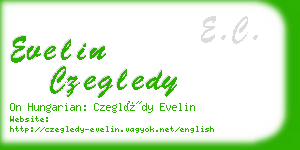 evelin czegledy business card